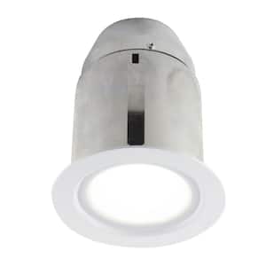 4-in. White Intergrated LED Recessed Fixture Kit for Damp Locations
