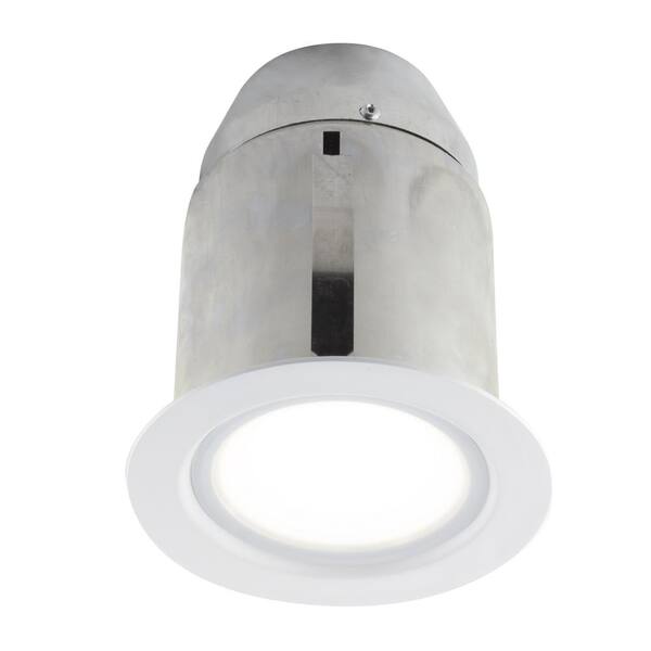 Unbranded 4-in. White Intergrated LED Recessed Fixture Kit for Damp Locations