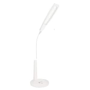 OttLite Emerge LED Sanitizing 11 in. Desk Lamp with USB Charging, White  SCAY000S - The Home Depot