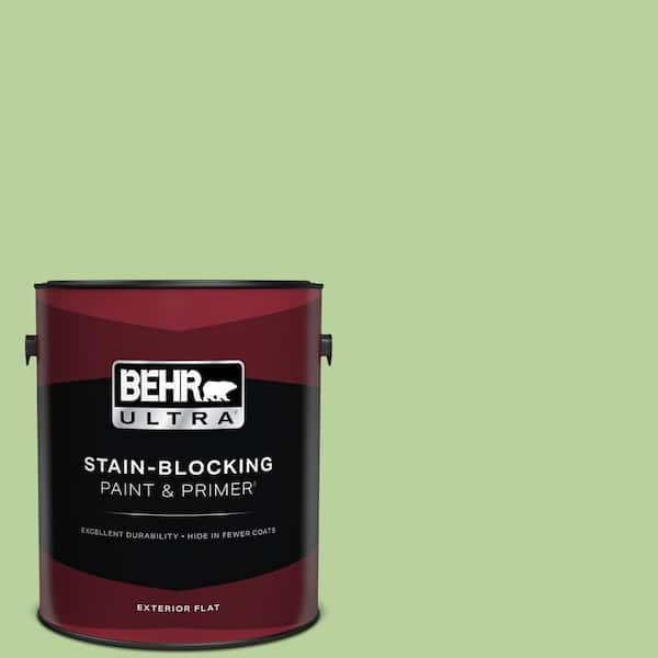 BEHR ULTRA 1 gal. #P380-4 Four Leaf Clover Flat Exterior Paint & Primer