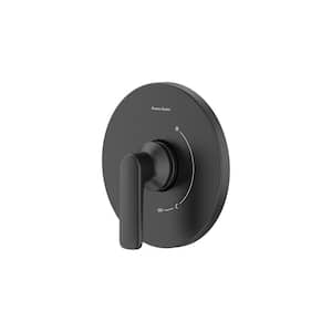 Aspirations Single-Handle Wall Mount Valve Trim in Matte Black (Valve Not Included)