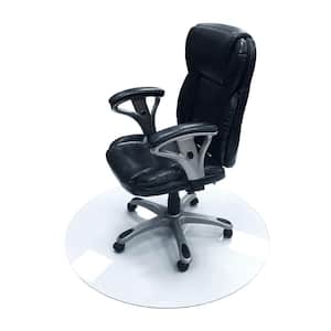 Glaciermat Heavy Duty Glass Chair Mat for Hard Floors & Carpets - 48 in. Diameter