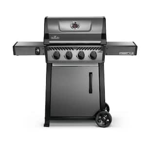 Freestyle 425 5-Burner Propane Gas Grill with Range Side Burner in Graphite Grey