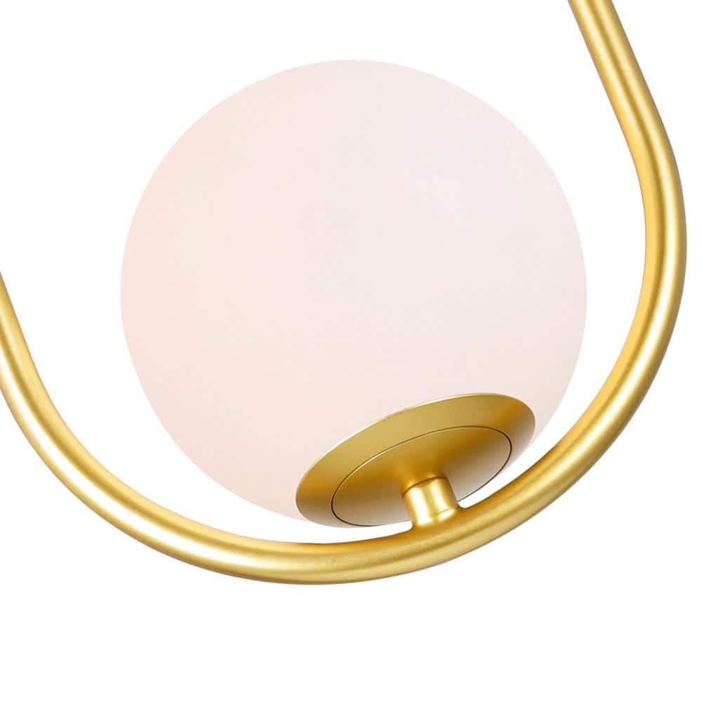 Gold and Glass Contemporary Mini Pendant Light