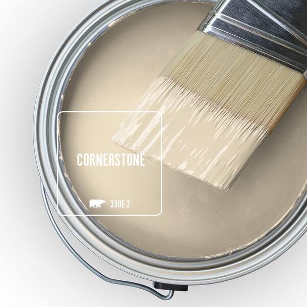 BEHR PREMIUM PLUS 5 gal. #330E-2 Cornerstone Flat Low Odor ...