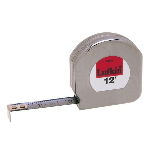 Crescent Lufkin 1/2 in. x 12 ft. Chrome Clad Tape Measure