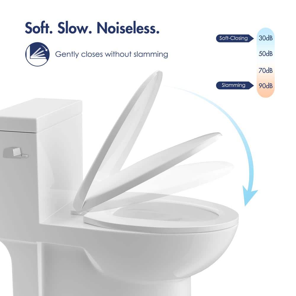 Denbigh Chair Height Elongated White Ceramic Toilet