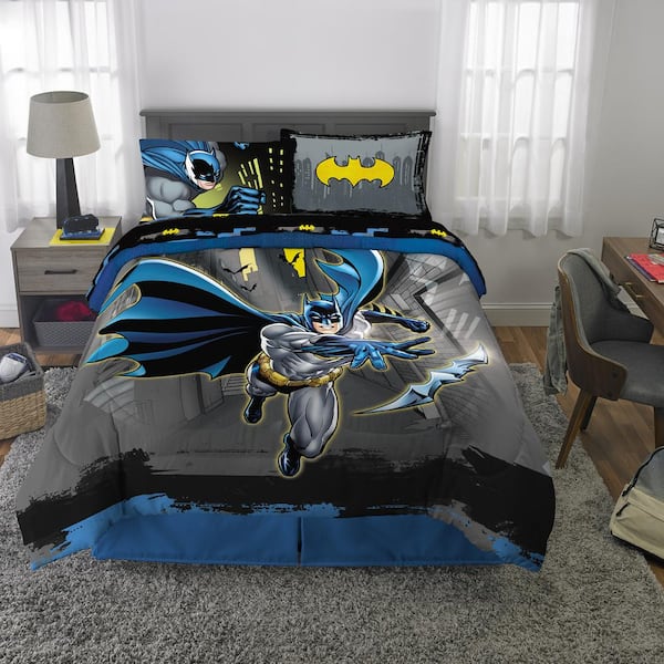 Batman Tech Single Bedding Set Children's Reversible Duvet Cover DC Comic Fans 