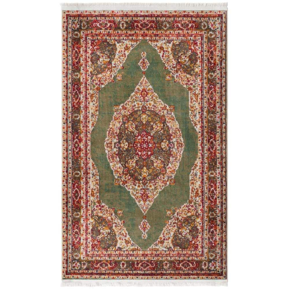 Unique Loom Baracoa Regla Green 3' 0 x 5' 0 Area Rug 3184235 - The Home ...