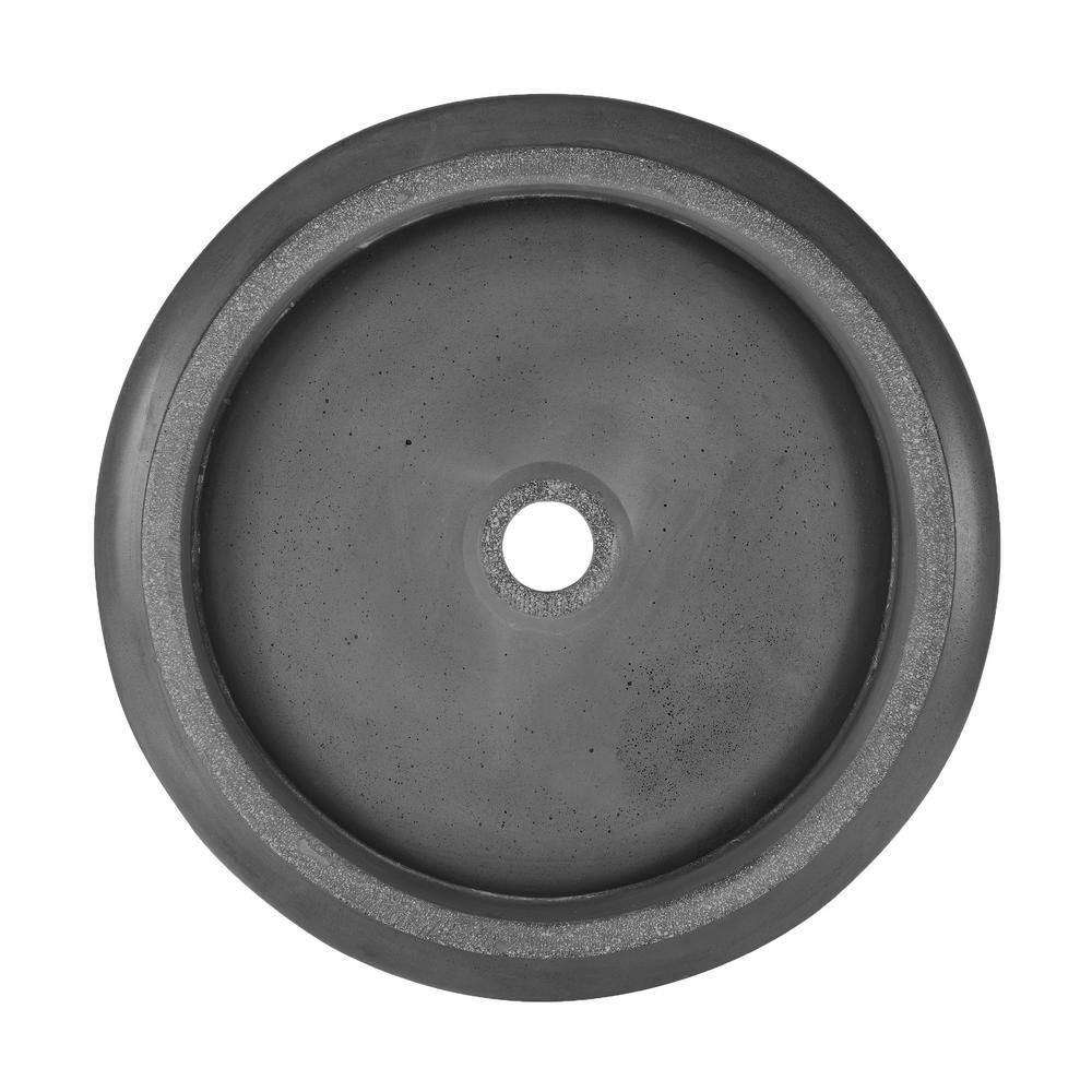 Lisse 18" Dark Grey Concrete Round Vessel Sink
