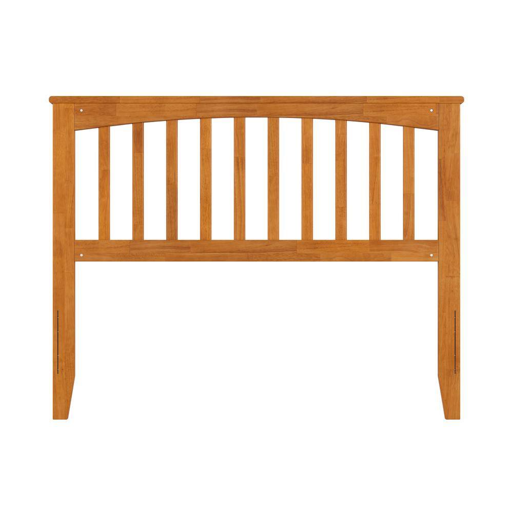 Mission Full Light Toffee Wood Headboard with USB Charger