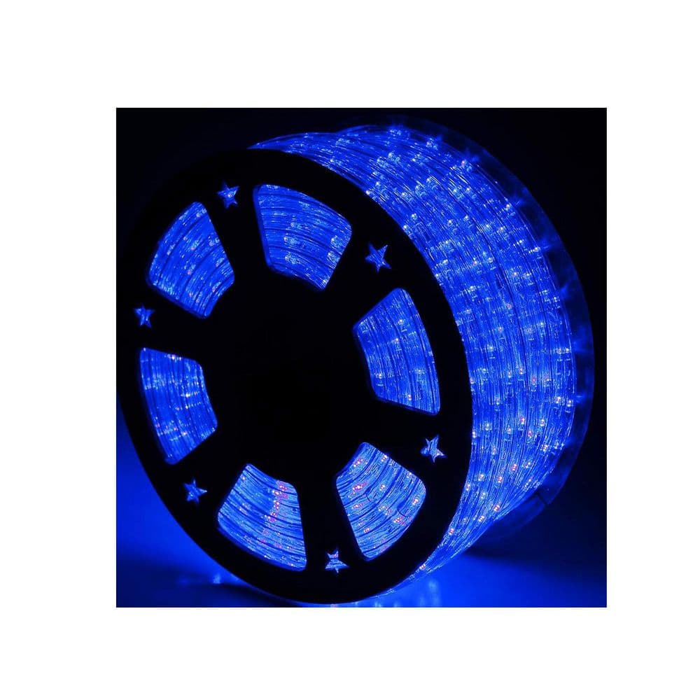 100ft. Indoor/Outdoor Blue Plug-In Integrated LED Rope light 1-Pack price history on PriceWatchPro