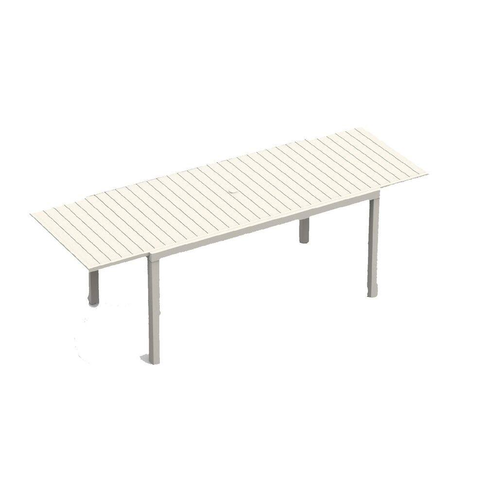 97.2 in.L White Extendable Aluminum Outdoor Dining Table price history on PriceWatchPro