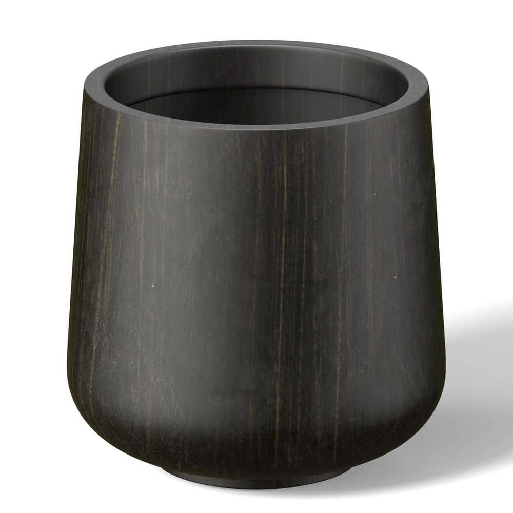 13.5 in. Medium Bronzed Black(Enhanced Core) Concrete Round Planter / Pot with Drainage Holes price history on PriceWatchPro