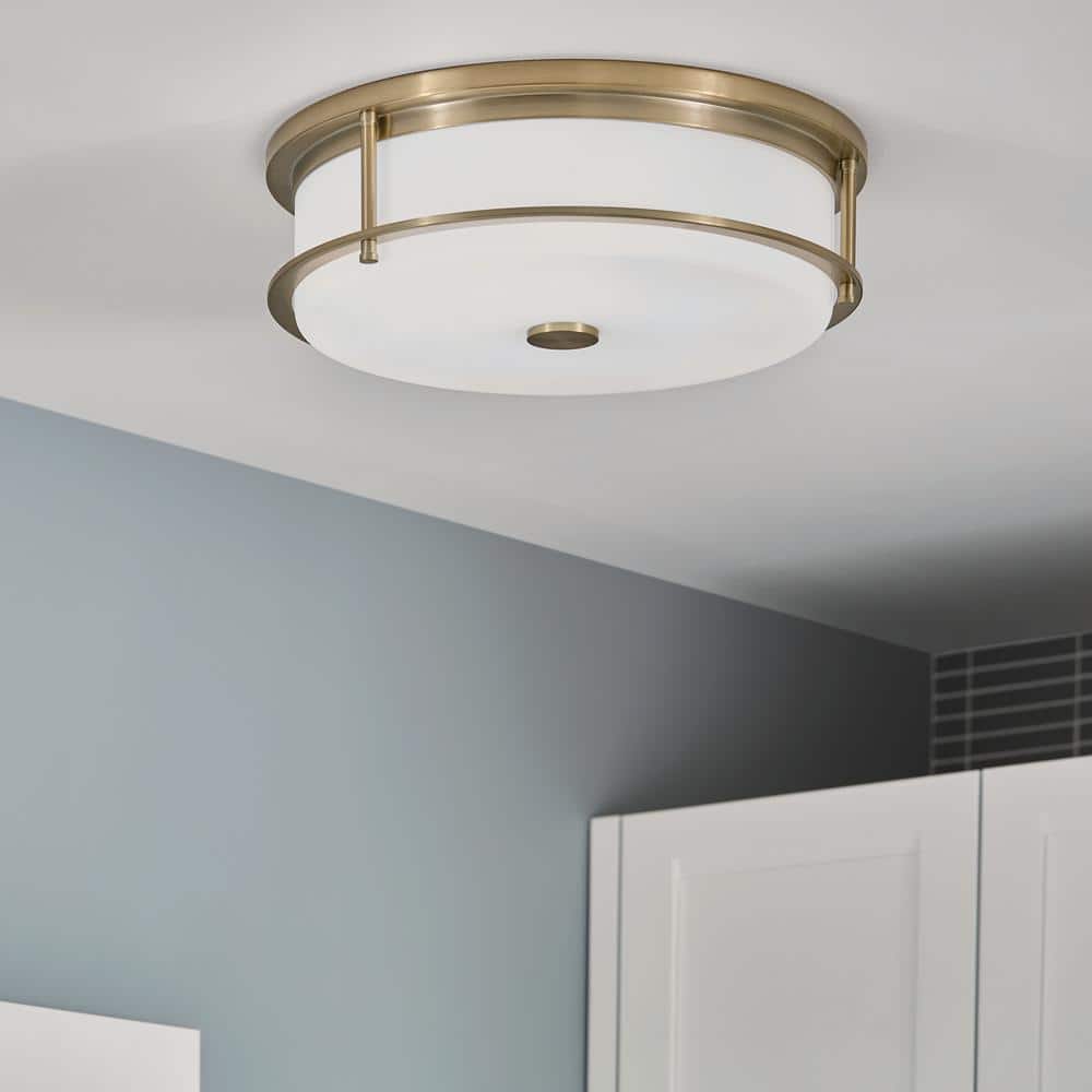 Brit 18 in. 4-Light Champagne Bronze Industrial Hallway Flush Mount Ceiling Light price history on PriceWatchPro