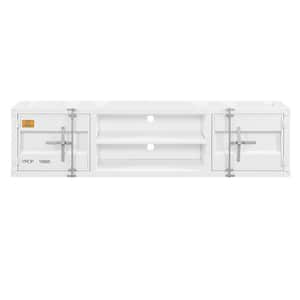 Cargo 16 in. White TV Console Fits TV's up to 70 in. with Shelf
