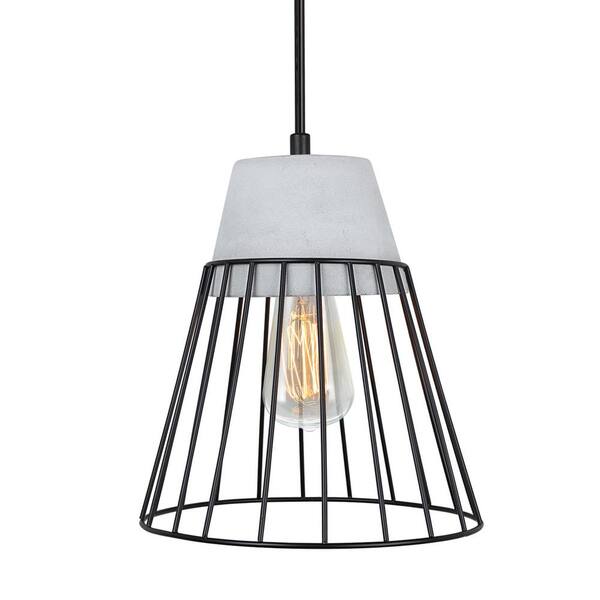 grey metal light shade