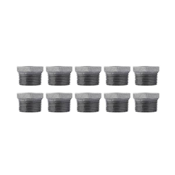 PIPE DECOR 1 in. x 3 4 in. Black Iron Bushing 10 Pack PDB B 134