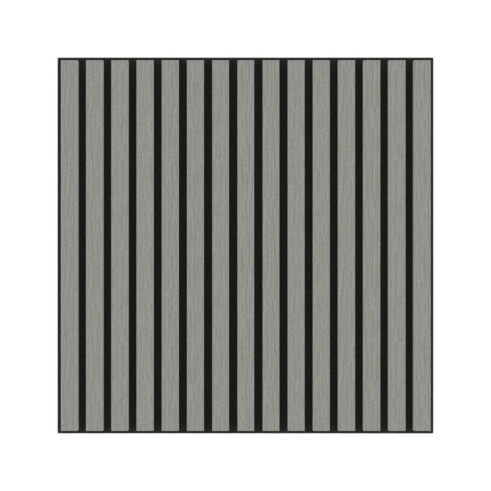 Dundee Deco Falkirk Irvine 4/5 in. x 2 ft. x 2 ft. Grey MDF Decorative ...