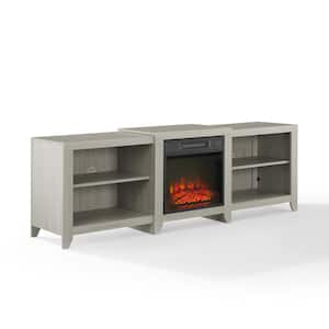 Ronin 69 in. Whitewash TV Stand Fits TV's up to 75 in. with Fireplace