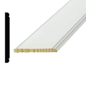 WP 959 7/16 in. x 4-1/2 in. Primed Pine Finger-Jointed Chair Rail Backer Molding