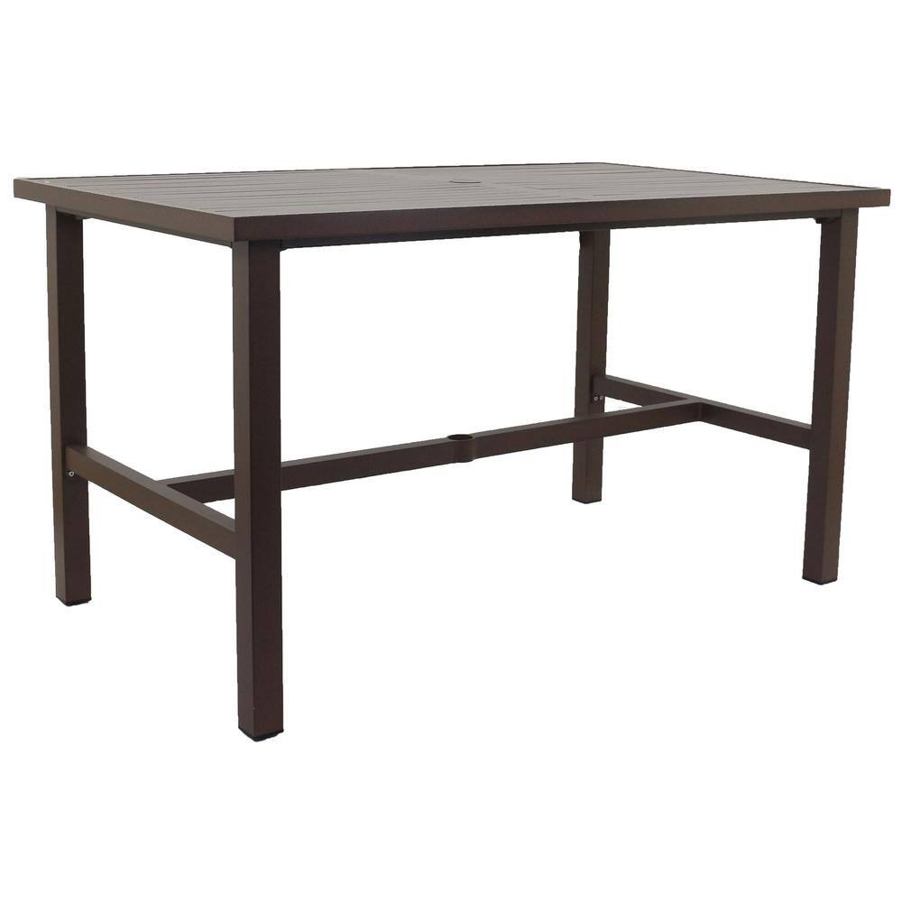 Madison 65 in. Balcony Table with umbrella hole. All alum frame in powder coating price history on PriceWatchPro