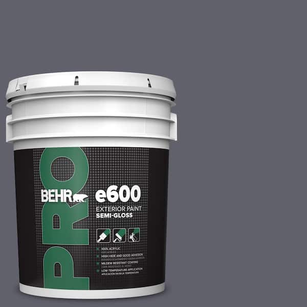 BEHR PRO 5 gal. #N540-6 Script Ink Semi-Gloss Exterior Paint