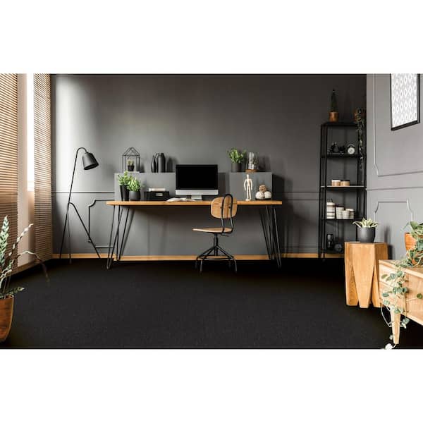 Viking-Iron Black-12 ft. Wide x Cut to Length 11.5 oz. Olefin Loop Carpet