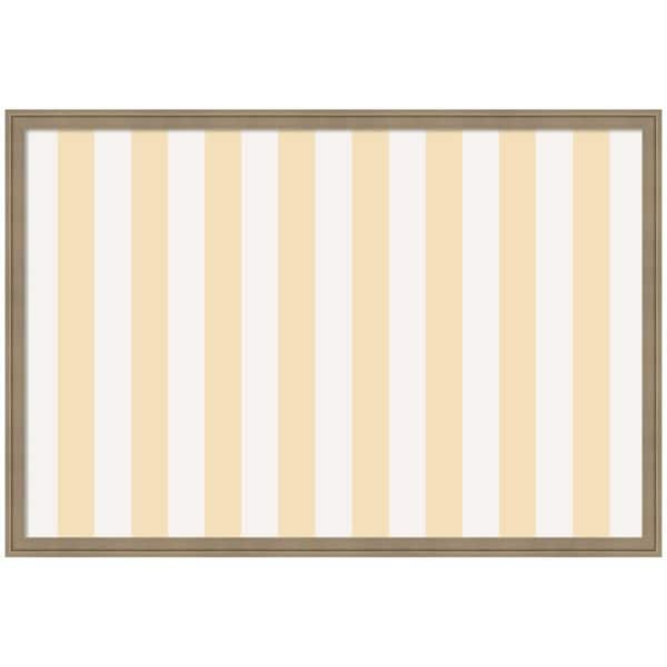 Florence 26 in. x 38 in. Brown Plastic Framed Memo Board