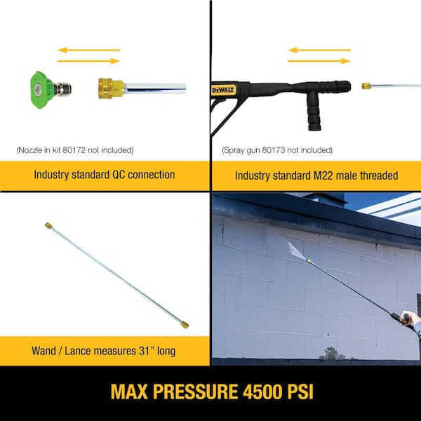 DEWALT Universal 31 in. Pressure Washer Extension Spray Wand for