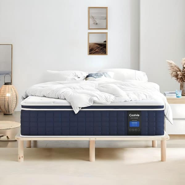 kingbee Coolvie Upgraded California King Size Mattress Medium Plush Gel