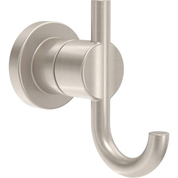 Delta Nicoli Double Towel Hook Bath Hardware Accessory in Brushed Nickel  NIC35-DN - The Home Depot