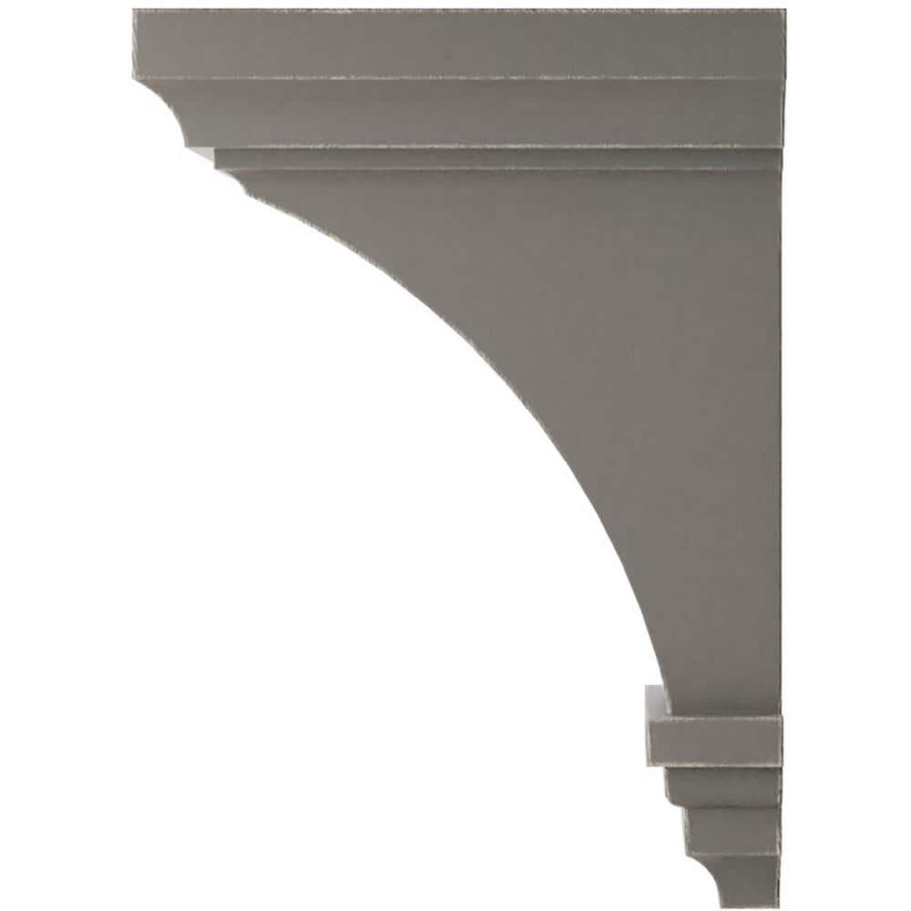 8-inch Reclaimed Gray Rubberwood Vintage Decor Corbel