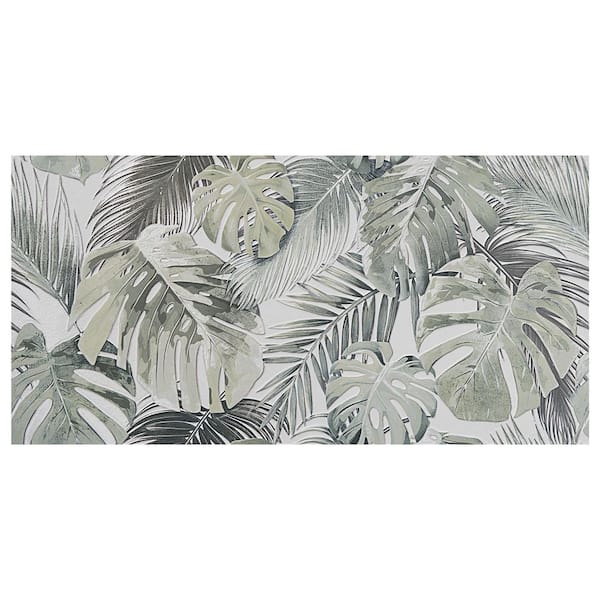 Flora Chiaro Green 4 in. x 0.31 in. Textured Matte Ceramic Wall Tile Sample