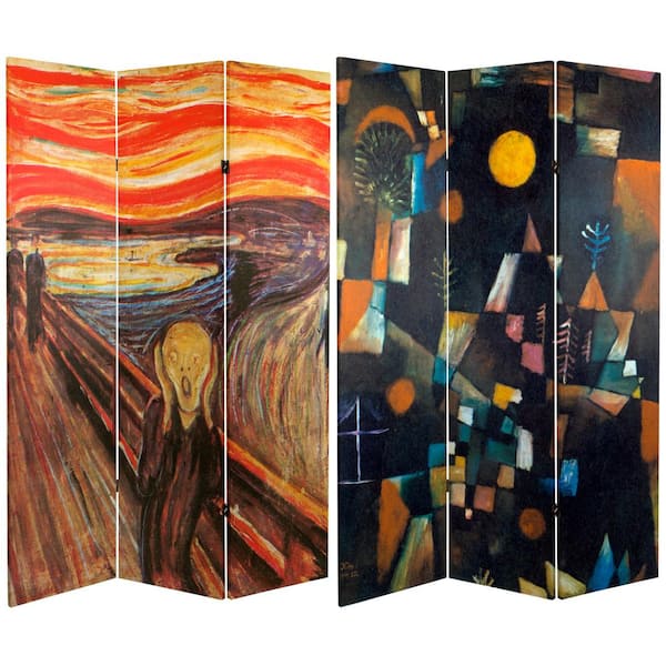 Oriental Furniture 6 ft. Printed 3-Panel Room Divider