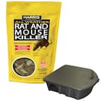 4 lbs./64 Bars All Weather Rat and Mouse Killer and Locking Rat and Mouse Refillable Bait Station