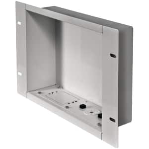 In-Wall Recessed Cable Management and Power Storage Accessory Box without Power Outlet