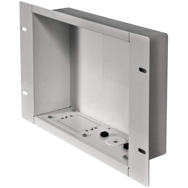 PEERLESS-AV In-Wall Recessed Cable Management and Power Storage Accessory Box without Power Outlet