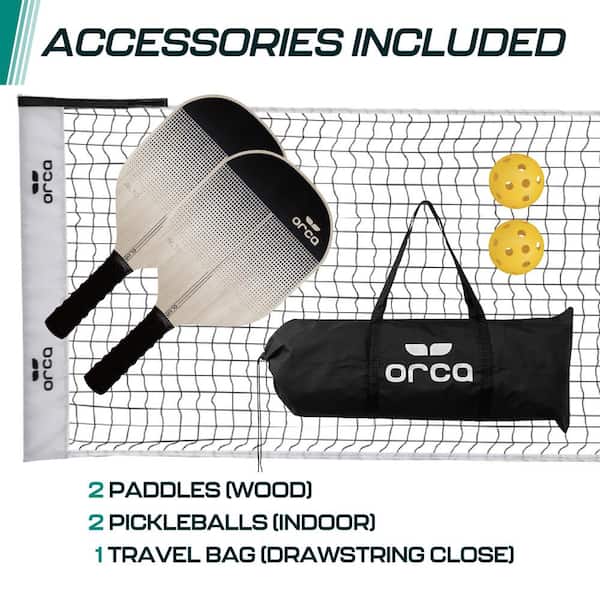 ORCA 12.5ft Pickleball Net Set for Half Court Games Pickleball