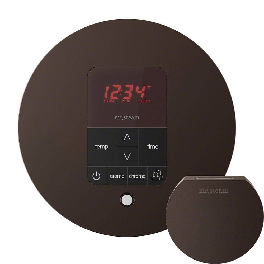 Mr. Steam iTempo Plus Round Steam Shower Control in Oil Rubbed Bronze