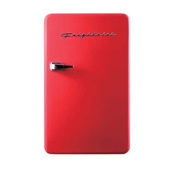 Frigidaire 3.2 cu. ft. Retro Mini Fridge in Red with freezer