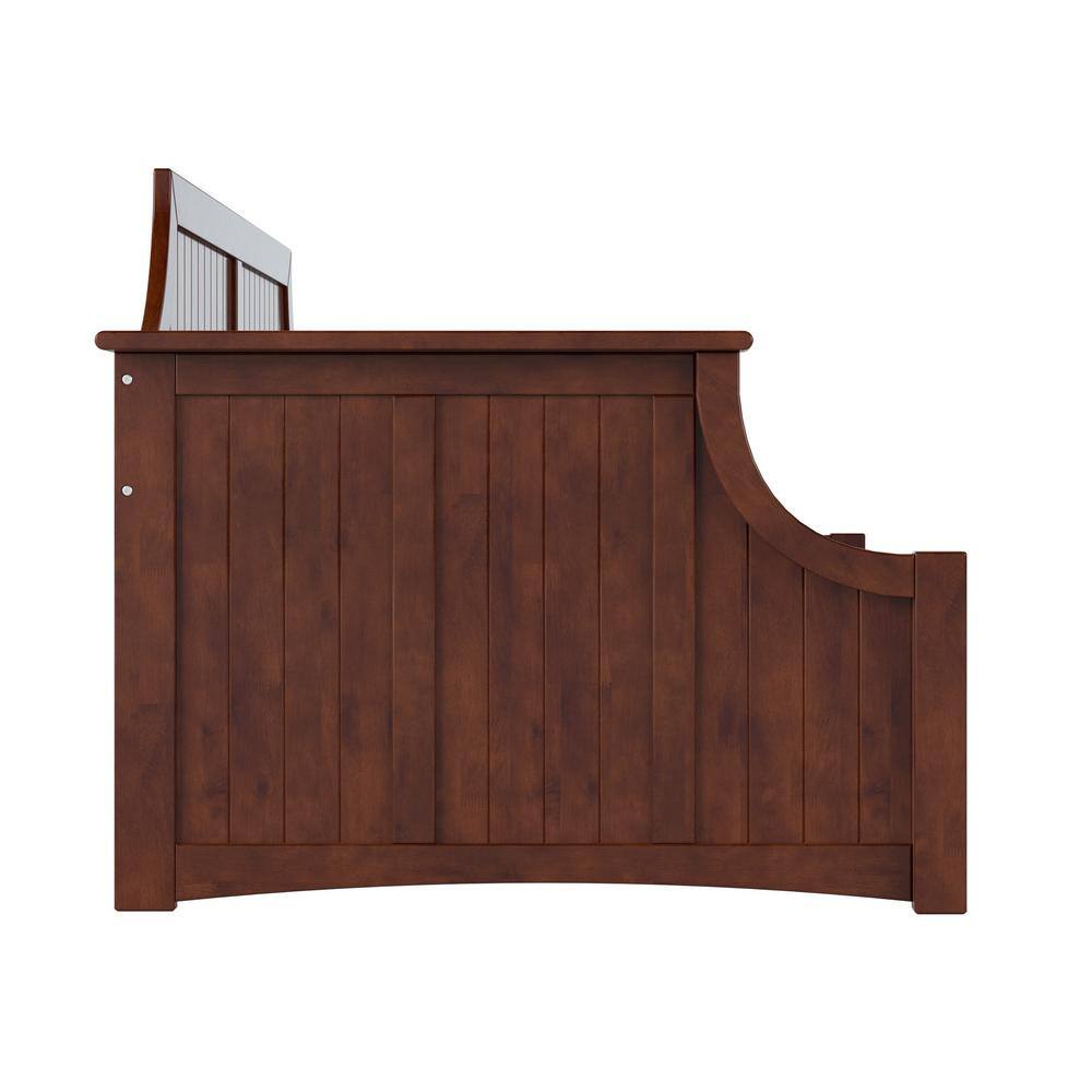 Cambridge Walnut Twin Wood Daybed Frame with Slats