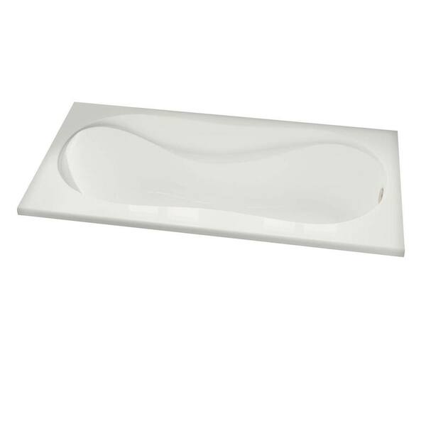 MAAX Cocoon 60 in. x 30 in. Acrylic Rectangular Drop-in Bathtub in White