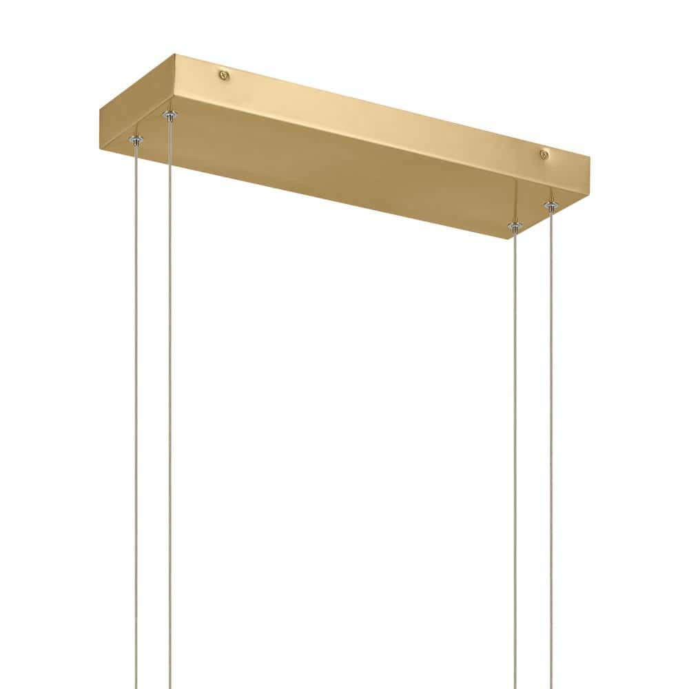Jestin 46'' Champagne Gold LED Linear Chandelier
