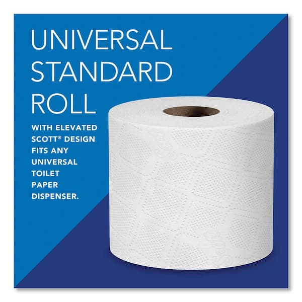 Scott Essential 100% Recycled Fiber SRB White Septic Safe 2-Ply