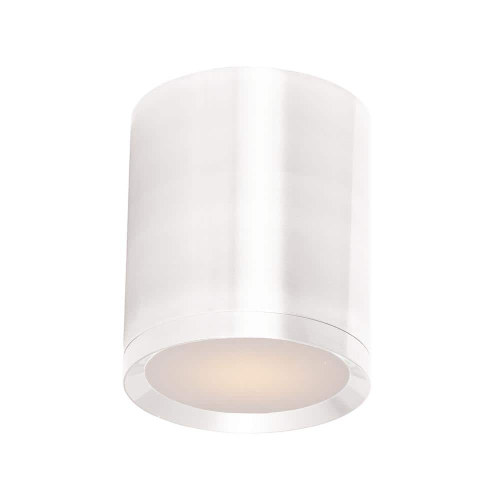 Maxim Lighting Lightray LED 5-in W Brushed Aluminum Outdoor Flush Mount Light