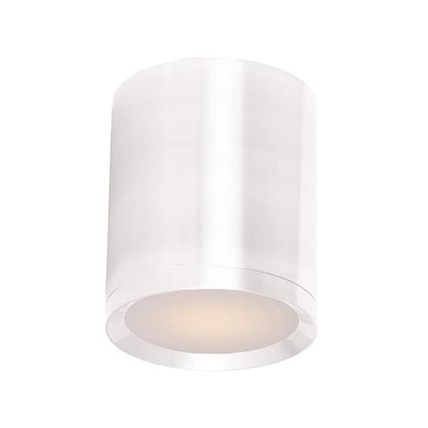 Maxim Lighting Lightray LED 5-in W Brushed Aluminum Outdoor Flush Mount Light