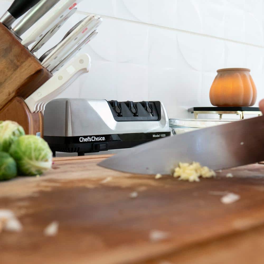 Chef'sChoice 1520 Brushed Metal Electric Knife Sharpener