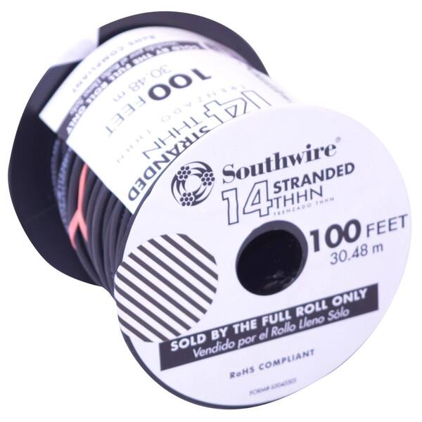 14 GAUGE THHN WIRE STRANDED PICK 5 COLORS 100 FT EACH THWN 600V CABLE AWG