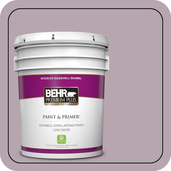 BEHR PREMIUM PLUS 5 gal. #690F-4 Midsummer Dream Eggshell Enamel Low Odor Interior Paint & Primer